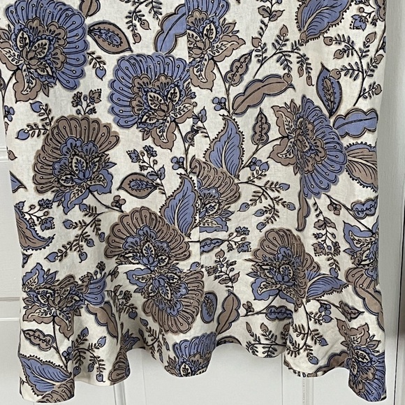 Tommy Hilfiger Linen Blend Sleeveless Provincial Paisley Shift Dress Size 10 - Picture 10 of 14